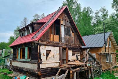 Демонтаж дачного дома в Киришском районе